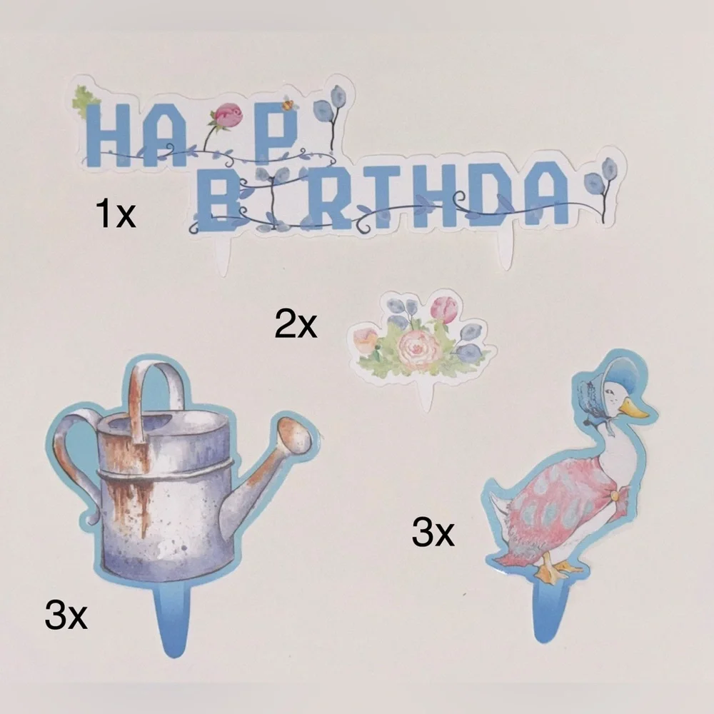 Peter Rabbit Cake Toppers